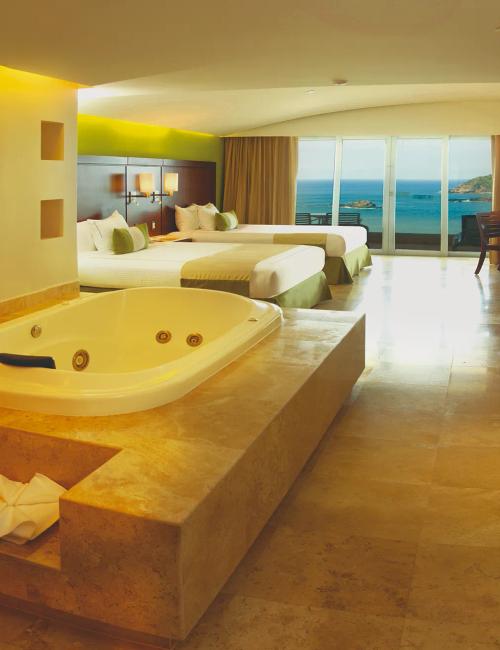 Suite luxueuse avec 2 deux lits de taille royale Hôtel Azul Ixtapa Grand Resort Spa and Convention Center Ixtapa Zihuatanejo Suite luxueuse avec 2 deux lits de taille royale Hôtel Azul Ixtapa Grand Resort Spa and Convention Center Ixtapa Zihuatanejo